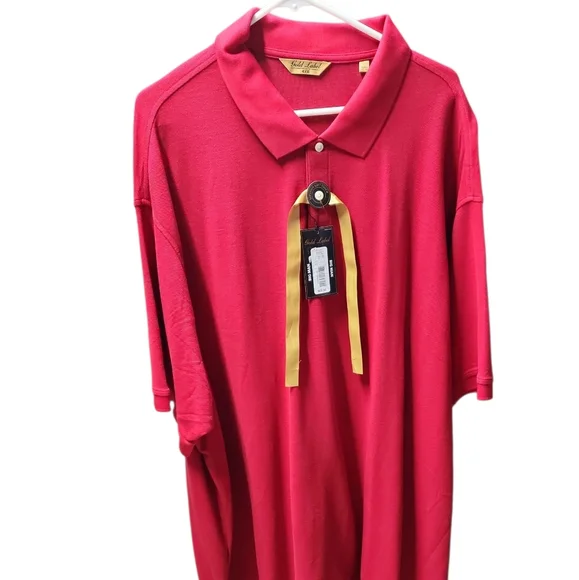 Roundtree & Yorke Gold Label Red Polo Shirt - Picture 1 of 3